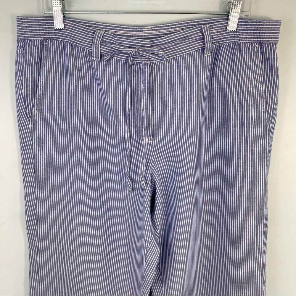 Talbots The Easy Drawstring Pant 12 Wide Leg Line… - image 2